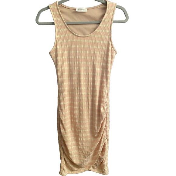 NWT Kaleigh Sz Sm Stitch Fix Stretchy Sleeveless Ruched Lined Wrap Detail - Picture 1 of 8